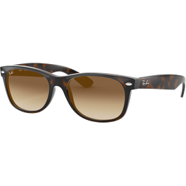 Sonnenbrille Ray-Ban RB2132 New Wayfarer Classic Glänzend Havanna / Braun Seitenansicht