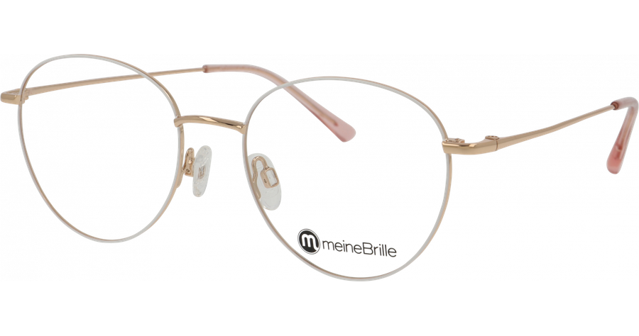  meineBrille 04-96090-04, Weiß/Gold Ansicht 1