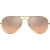 Sonnenbrille Ray-Ban RB3025 Aviator Gradient Glänzend Gold / Silber-Pink Verspiegelt