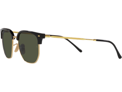 Ray-Ban Sonnenbrille Unisex Ray-Ban New Clubmaster RB4416 Glänzendes Schwarz auf Gold/ Grün 601/31 Ansicht 2