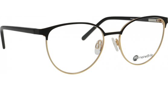 meineBrille 04-30010-01 Schwarz matt/Gold glänzend - Ansicht 5