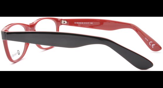 meineBrille 04-69150-02, Schwarz/Rot seite - Ansicht 4