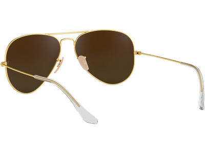 Ray-Ban Aviator Flash Lenses RB3025 112/19 Gold/grün Verspiegelt 58 - MEDIUM - Ansicht 5