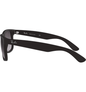 Sonnenbrille Ray-Ban Justin Classic Matt schwarz / Verlauf grau Seitenansicht - Ansicht 4