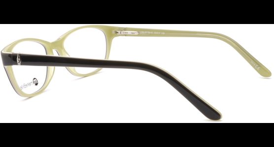 meineBrille 04-69180-01, Schwarz/Hellgrün seite - Ansicht 4