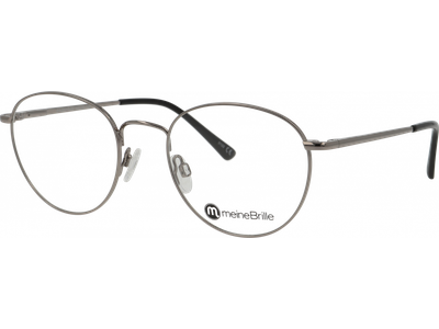 meineBrille 04-20200-02 Gun hell glänzend Schrägansicht links