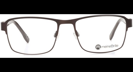 meineBrille 04-96010-02, Dunkel Braun Matt front - Ansicht 2
