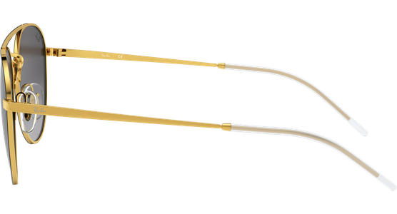 Sonnenbrille Ray-Ban RB3589 Glänzend Schwarz / Verlauf Grau Seitenansicht - Ansicht 4