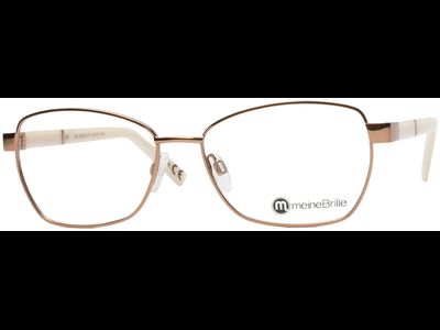 meineBrille 04-06020-01, Kupfergold/Alabaster Links