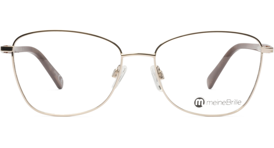 meineBrille 04-06030-02, Gold/Nougat Front - Ansicht 2