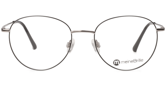 meineBrille 04-96090-01, Schwarz/Gun Glänzend front - Ansicht 2