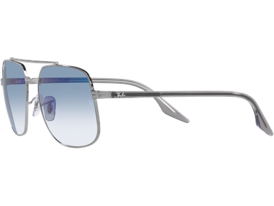 Ray-Ban Sonnenbrille Unisex Ray-Ban RB3699 004/3F Glänzendes Gunmetal/Blau Ansicht 2