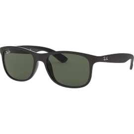 Sonnenbrille Ray-Ban RB4202 Andy Matt Schwarz / Grün Seitenansicht