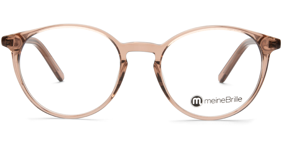 meineBrille 04-12070-02, Nude transparent glänzend Front