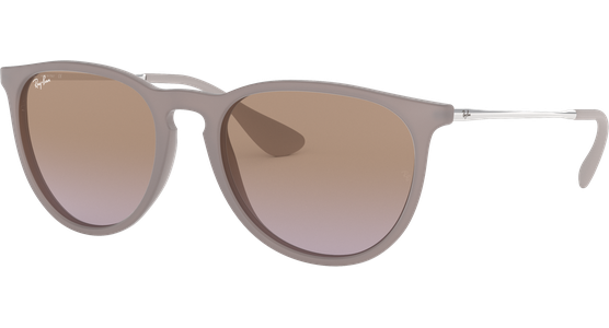 Sonnenbrille Ray-Ban RB4171 Erika Classic Matt Dark Sand / Verlauf Braun-Violett  Seitenansicht - Ansicht 3