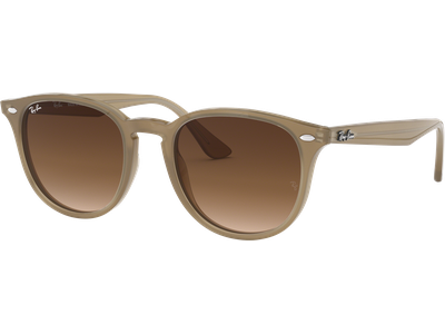 Sonnenbrille Ray-Ban RB4259 Glänzend Beige / Verlauf Braun Seitenansicht