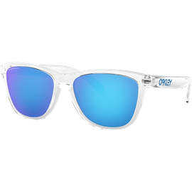 Sportbrille Oakley Frogskins Crystal Clear / Prizm Sapphire Seitenansicht