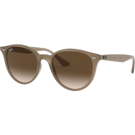 Sonnenbrille Ray-Ban RB4305 Glänzend Beige / Verlauf Braun Seitenansicht