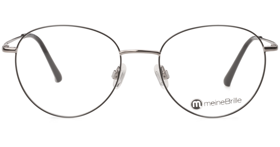 meineBrille 04-96090-01, Schwarz/Gun Glänzend front