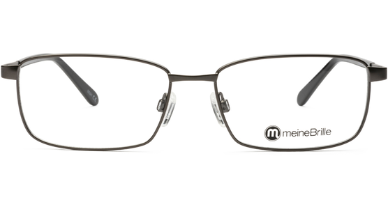 meineBrille 04-12090-01, Dunkel Gun matt / Schwarz glänzend - Ansicht 2