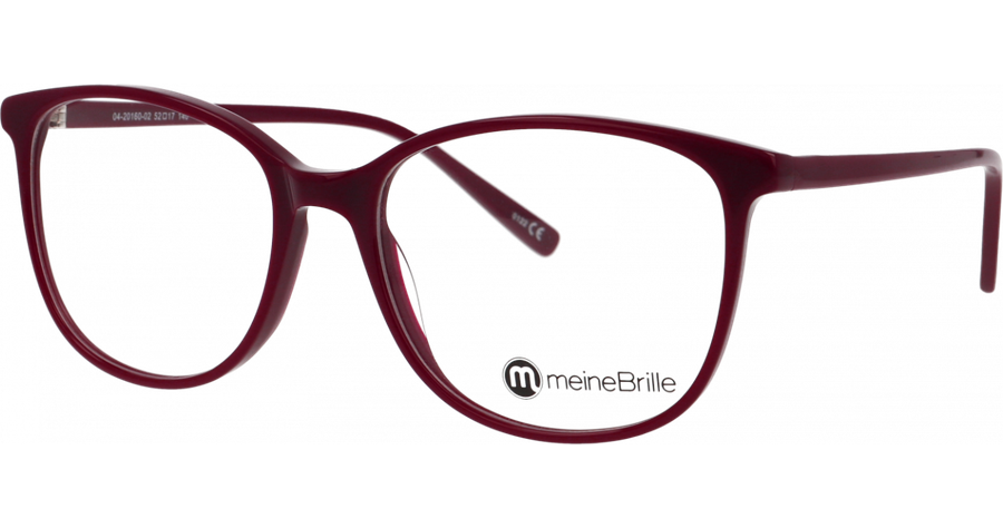 meineBrille 04-20160-02, Weinrot Front