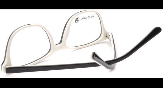meineBrille 04-69040-02, Schwarz/Creme hinten - Ansicht 7