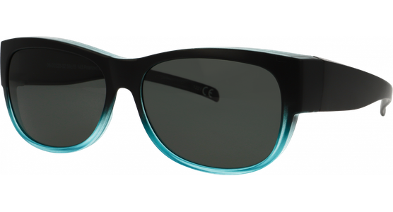 SunRay 06-00320-02 Überbrille, Schwarz/Türkis matt - Ansicht 3
