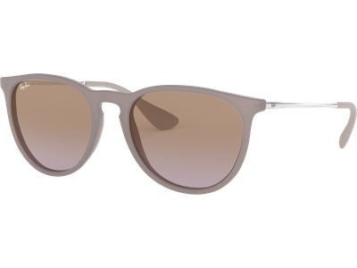 Sonnenbrille Ray-Ban RB4171 Erika Classic Matt Dark Sand / Verlauf Braun-Violett  Seitenansicht