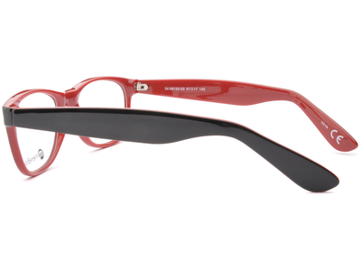 meineBrille 04-69150-02, Schwarz/Rot seite