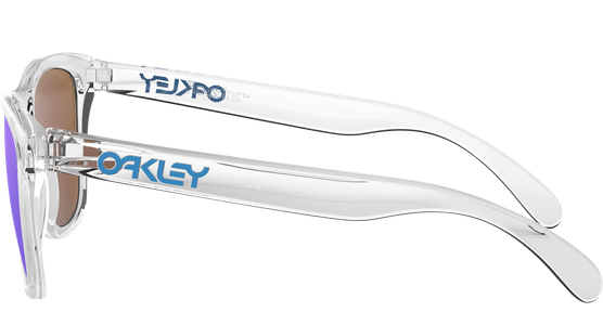 Sportbrille Oakley Frogskins Crystal Clear / Prizm Sapphire Seitenansicht - Ansicht 4