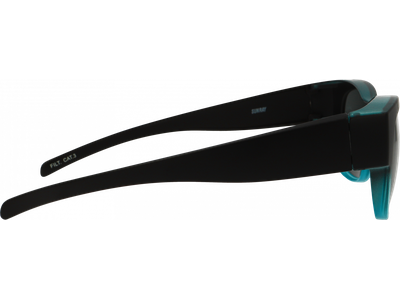 SunRay Sonnenbrille Unisex SunRay 06-00320-02 Überbrille, Schwarz/Türkis matt Ansicht 3