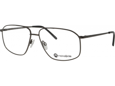 meineBrille 04-20190-01 dunkelgun glänzend Schrägansicht links