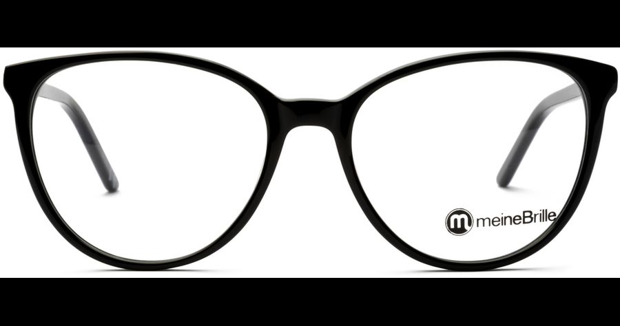 meineBrille 04-06000-01, Schwarz Front