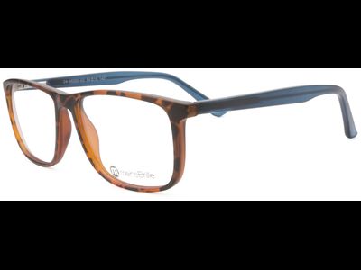 meineBrille 04-96060-02, Havanna/Petrolblau Matt links