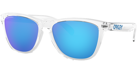 Sportbrille Oakley Frogskins Crystal Clear / Prizm Sapphire Seitenansicht - Ansicht 3