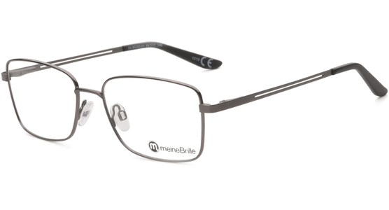 meineBrille 04-96080-01, Dunkel Gun Matt links - Ansicht 3