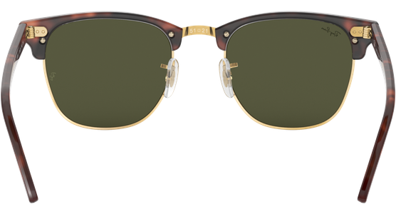 Ray-Ban RB3016 Clubmaster Classic Glänzend Tortoise / Grün W0366 51 - Ansicht 11
