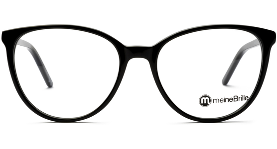 meineBrille 04-06000-01, Schwarz Front - Ansicht 2