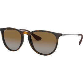 Sonnenbrille Ray-Ban RB4171 Erika Classic Glänzend Hellhavanna / Verlauf Braun Seitenansicht