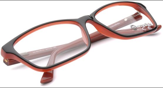 meineBrille 04-69190-01, Schwarz/Rot liegend - Ansicht 8