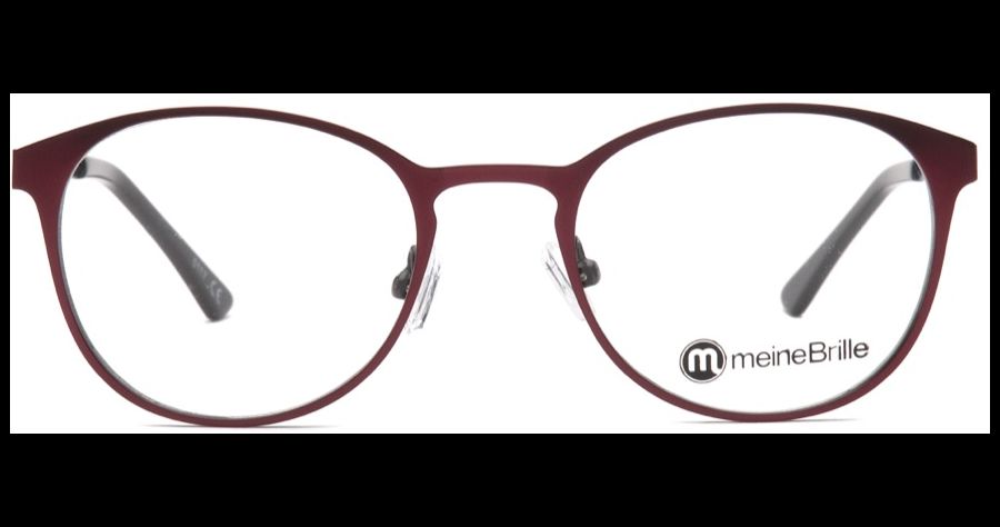 meineBrille 04-79000-01, Rot/Schwarz Matt front