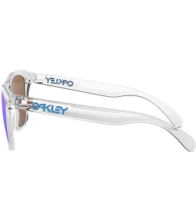 Sportbrille Oakley Frogskins Crystal Clear / Prizm Sapphire Seitenansicht - Ansicht 4