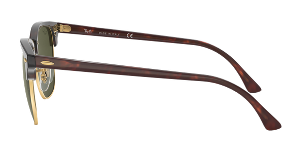 Ray-Ban RB3016 Clubmaster Classic Glänzend Tortoise / Grün W0366 51 - Ansicht 8