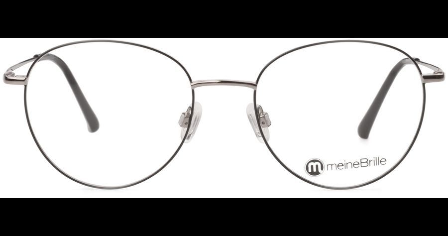 meineBrille 04-96090-01, Schwarz/Gun Glänzend front