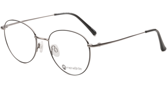meineBrille 04-96090-01, Schwarz/Gun Glänzend links - Ansicht 3