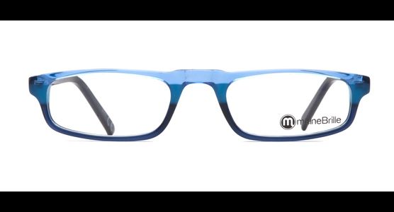 meineBrille 04-79040-02, Hellblau/Dunkel Blau front - Ansicht 2