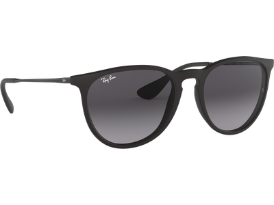 Sonnenbrille Ray-Ban RB4171 Erika Classic Matt Schwarz / Verlauf Grau Seitenansicht