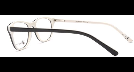 meineBrille 04-69040-02, Schwarz/Creme seite - Ansicht 4