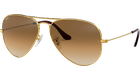 Ray-Ban RB3025 Aviator Gradient Glänzend Gold / Verlauf Hellbraun 001/51 55