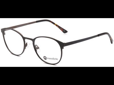 meineBrille 04-79000-02, Schwarz/Nougat Matt links
